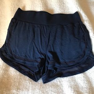Athleta jersey soft lounge shorts navy L